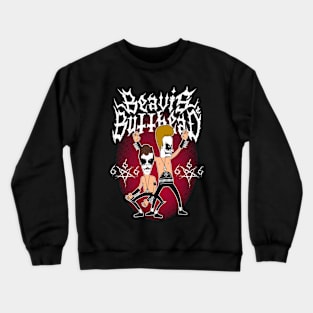 Black Metal Buttheads Crewneck Sweatshirt